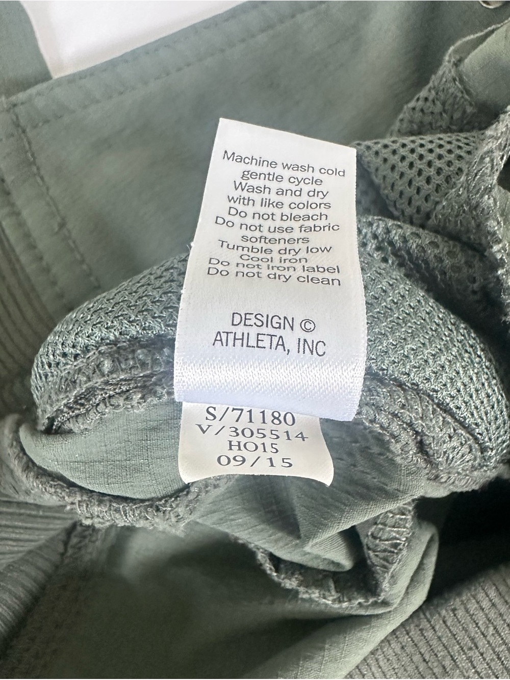 Athleta Trekkie North Straight Leg Outdoor Pant 6 Olive Green Hiking Ripstop EUC - Picture 8 of 11